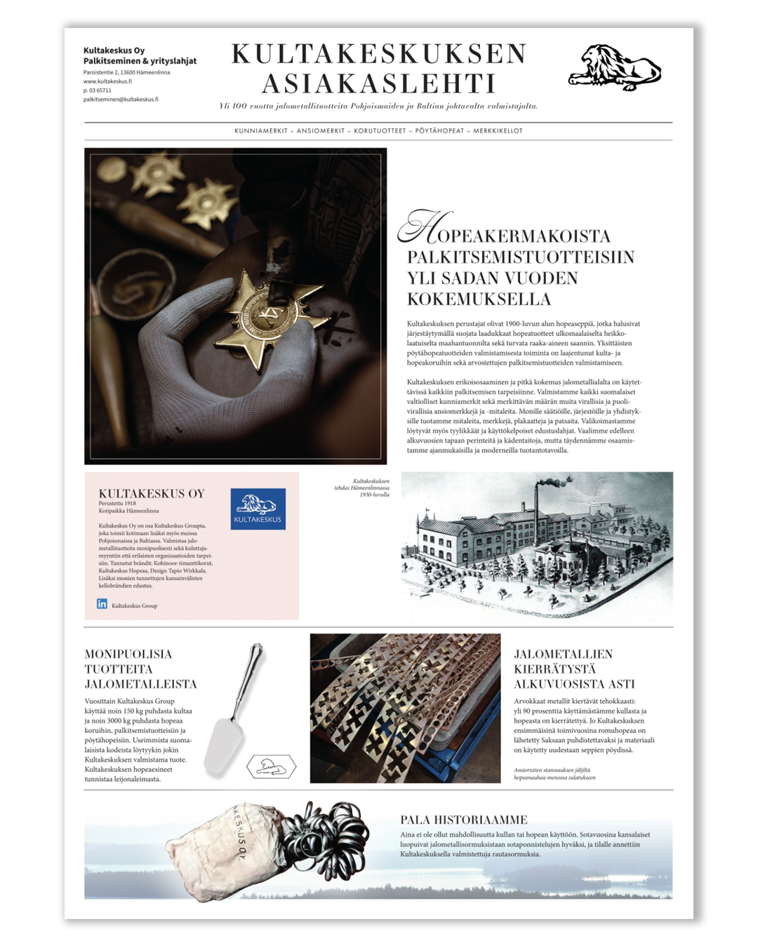 kultakeskus asiakaslehti ilman taustaa